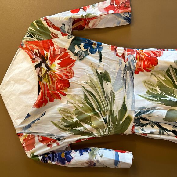 Chiara Boni La Petite Robe  Triana Floral Wrap Dress Size 42 - Picture 5 of 7